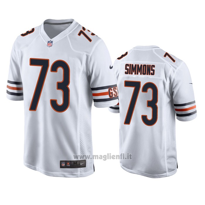 Maglia NFL Game Chicago Bears Lachavious Simmons Bianco